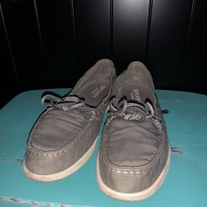 Women’s Gray Sperry Boat Shoes Size 9.5